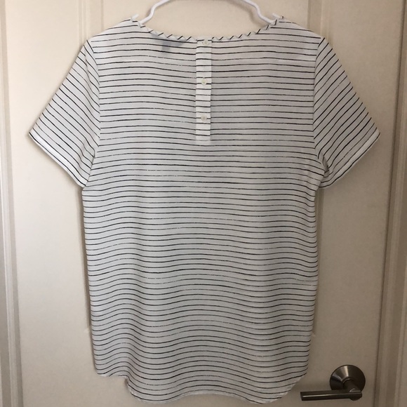 Banana Reuplic white and black striped top - Picture 3 of 3